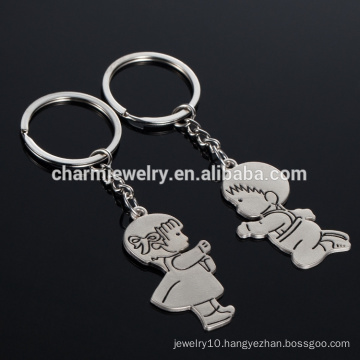 New Christmas Gifts Zinc Alloy Cute Boy Girl Key Chains Creative Gift Lover Keychain new arrival funny couple keychain YSK017